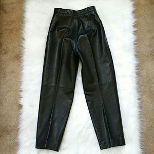 saks fifth avenue leather pants